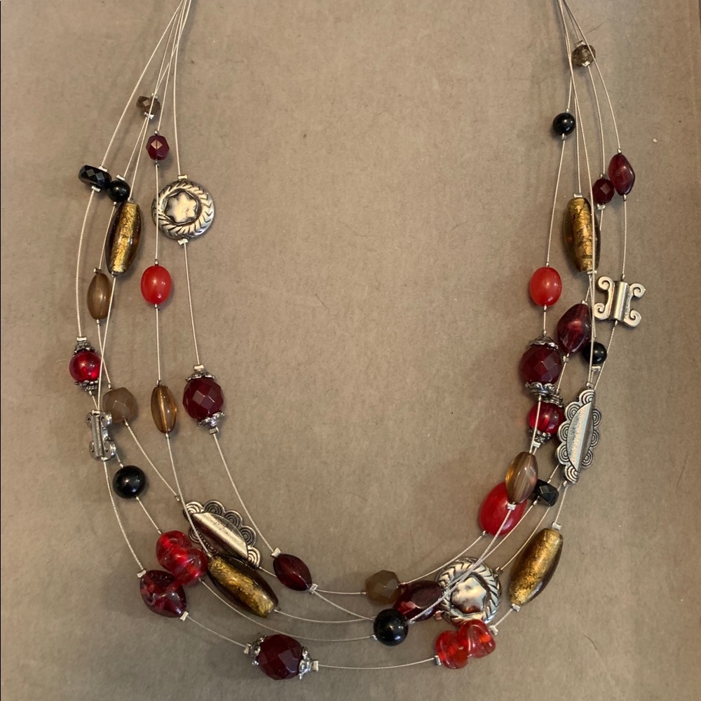 Lia Sophia Necklace Multi Colored